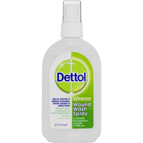 Dettol Antiseptic Disinfectant Wound Spray 100ml Woolworths