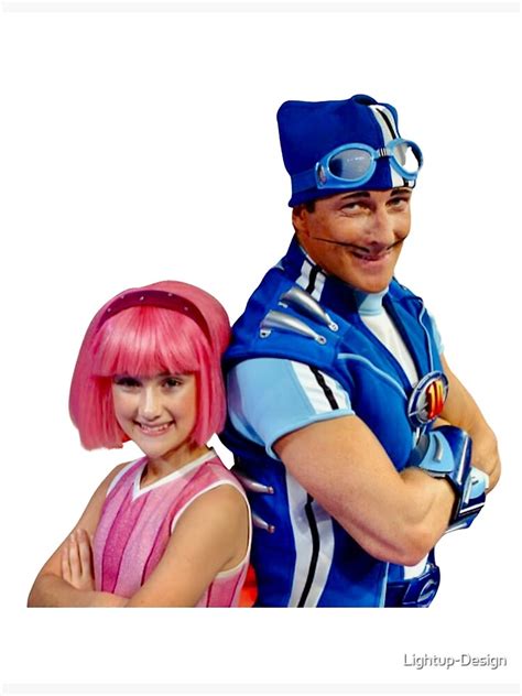 Lazytown Stephanie And Sportacus Duo Design Poster For Sale By Lightup