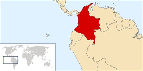 Colombia Location Map Map Of Colombia Location Maps Of
