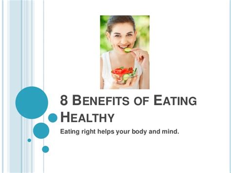 8 Benefits of Eating Healthy