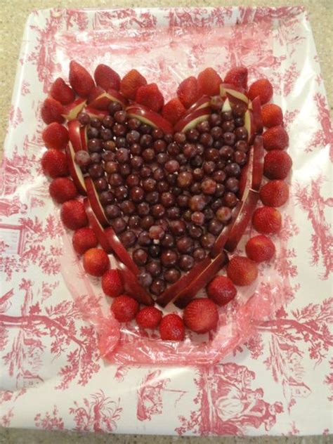 Valentines Day Fruit Tray Valentines Party Fruit Tray Valentines