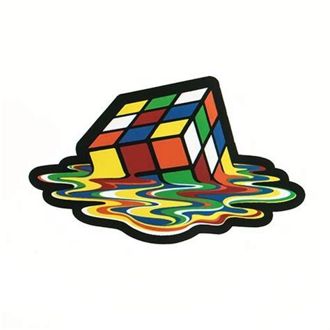 Custom Stickers Free Shipping Rubiks Cube Die Cut Stickers Gs