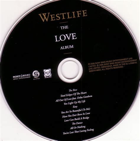Coversboxsk Westlife The Love Album High Quality Dvd Blueray Movie