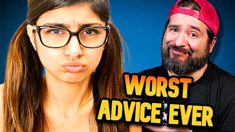 Porn Star Mia Khalifa Offers Awful Marriage Advice Youtube