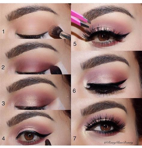Maroon Smokey Sparkle Glam Eye Makeup Pictorial Musely