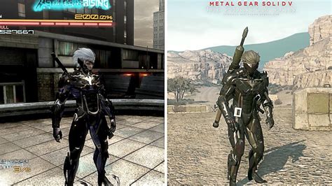 Metal Gear Rising Revengeance Vs Metal Gear Solid V Comparison Youtube