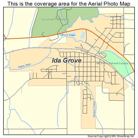 Aerial Photography Map Of Ida Grove Ia Iowa