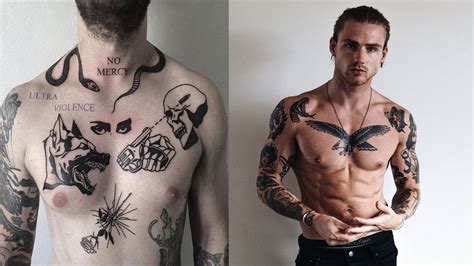 Most Attractive Chest Tattoos For Men Chest Tattoo Designs Men Men