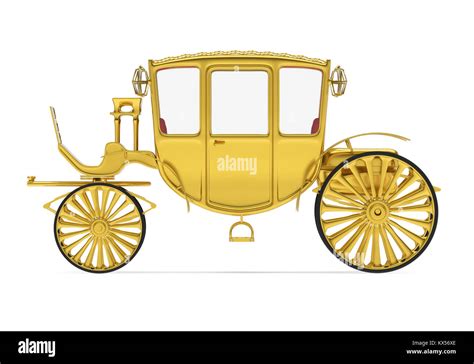 Vintage Carriage Isolated Stock Photo Alamy