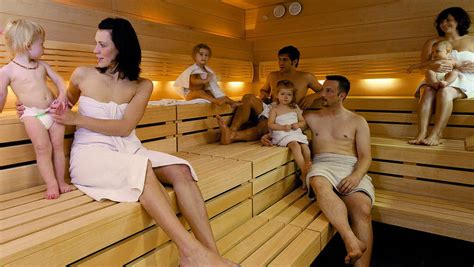 Nude Family Sauna