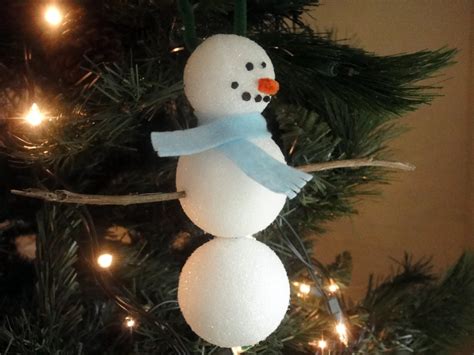Fit2feelbetter Christmas Craft 2 Styrofoam Snowman