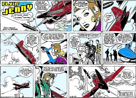Flyin Jenny Comic Strips February Baltimore Morning Sun Airplanes And Rockets