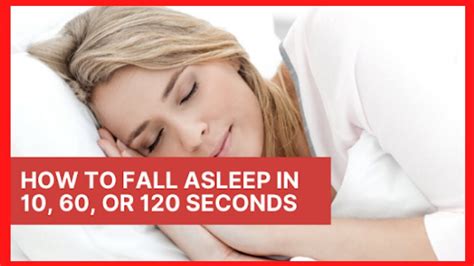 How To Fall Asleep In 10 60 Or 120 Seconds At Home Youtube
