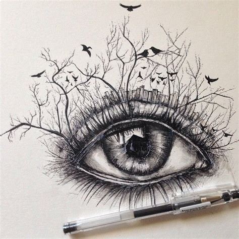 Awesome Surreal Drawings Pen By Alfred Basha Eye Art Drawings Eye