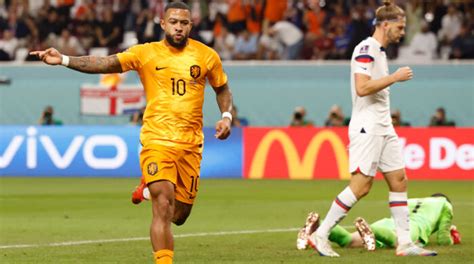 Cuatro goles entre Países Bajos y Estados Unidos en octavos de final