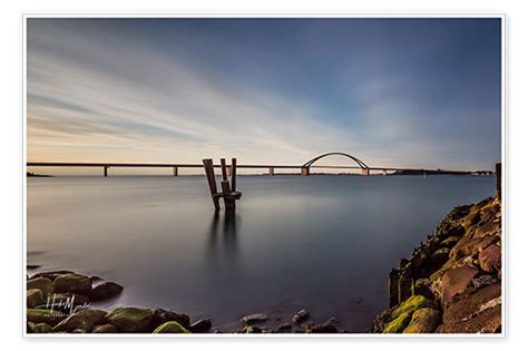 Fehmarnsund Bridge In The Evening Light Long Exposure Di Heiko Mundel