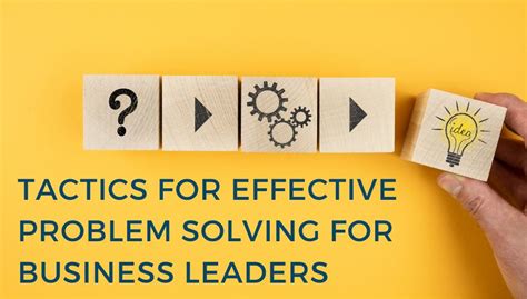 Matthew Emerson On Linkedin Tactics For Effective Problem Solving For