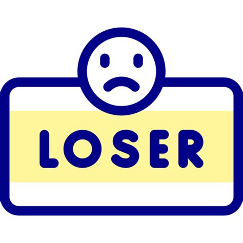 Loser Detailed Mixed Lineal Color Icon