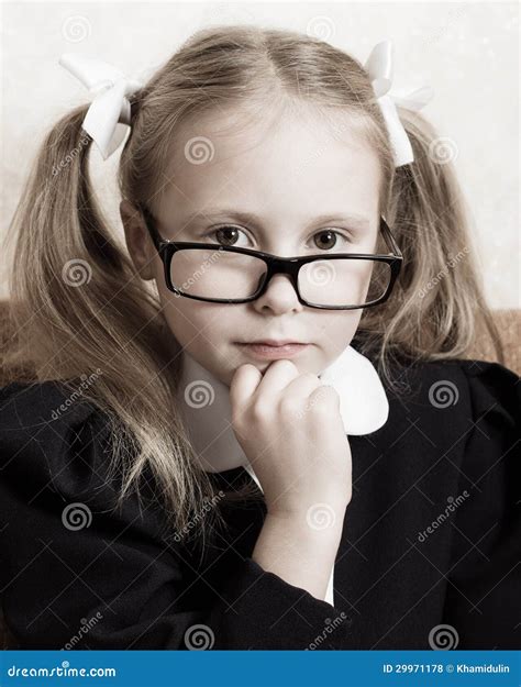 Girl With Glasses Stock Photo Image Of Childhood Beauty 29971178