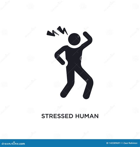 Stressed Human Isolated Icon Simple Element Illustration From Feelings