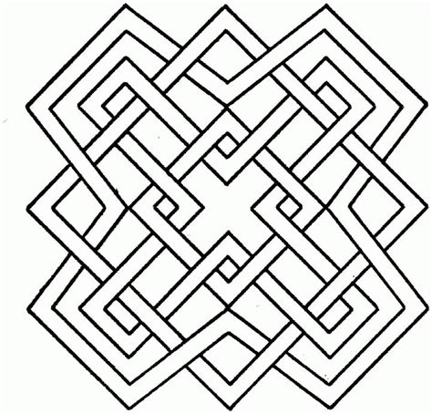 Simple Geometric Coloring Pages - Coloring Home
