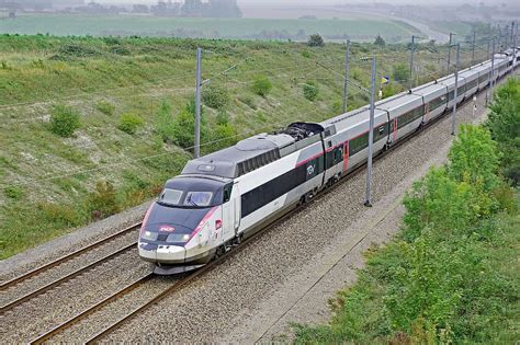 Hd Wallpaper White And Black Bullet Train Tgv France Railway Fast