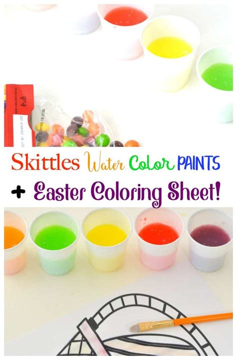 You can find so many unique, cute and complicated pictures for children of all ages as well as many great pictures designed. ConservaMom - Skittles Water Color Paints + Easter Coloring Sheet! - ConservaMom