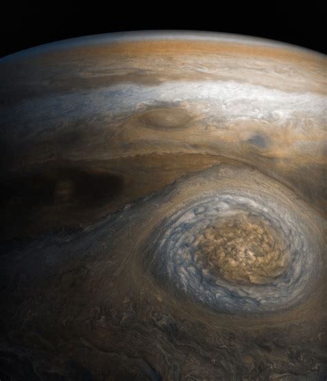 Juno Views A Storm In Jupiters Northern Polar Region