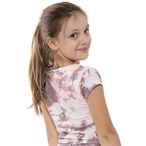 Mädchen Top Kinder Einfarbig Stilvoll Fahsion Trendy T Shirt Kurzes Top