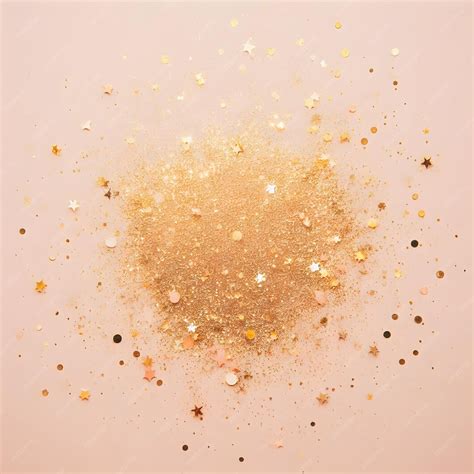 Premium Ai Image Image Of Blur Golden Sparkles On Light Pink Background