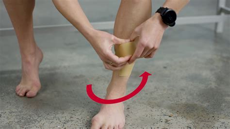 How To Tape To Prevent Shin Splints Using Rigid Strapping Tape Youtube
