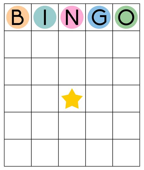 Bingo Game Printable The Free Space Of This Card Is Thematic