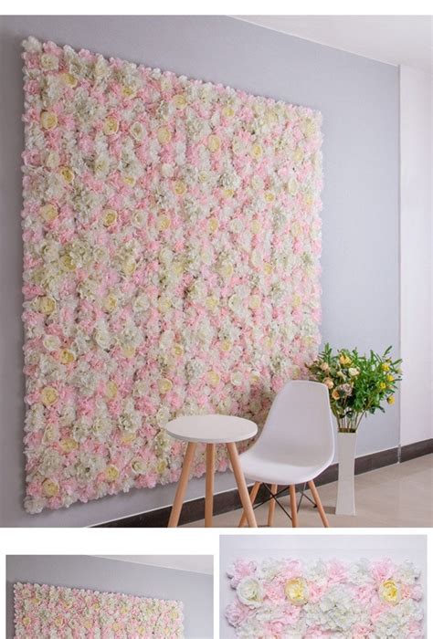 Artifical Silk Flower Wall Simulation Floral Wedding Backdrop Etsy