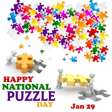 National Puzzle Day Poster Template Postermywall