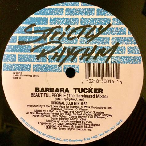 Barbara Tucker Beautiful People The Unreleased Mixes 1994 Vinyl