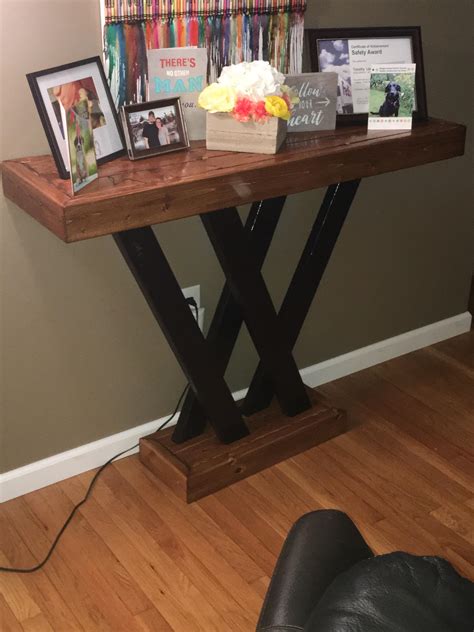 Entry Way Table I Made Out Of 2x4s What Do You Think Rwoodworking