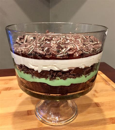 Thin Mint Brownie Trifle Girl Scout Cookie Recipe