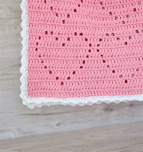 Hearts Baby Blanket Crochet Pattern Pdf Etsy Baby