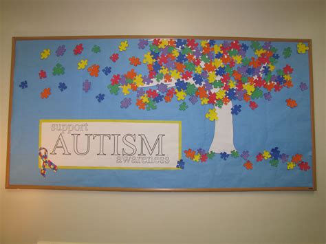 Autism Awareness Activities Autism Awareness Bulletin Board Autism Crafts