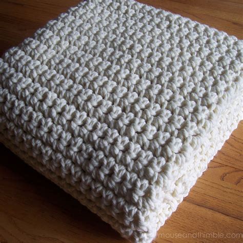 Extra Large Chunky Afghan Blanket Easy Crochet Pattern