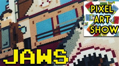 Jaws 3d Perler Bead Project Pixel Art Show Youtube