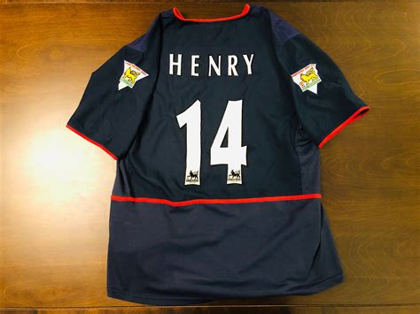 Nike 2002-2003 Rare Arsenal Away Jersey - Thierry Henry - Large