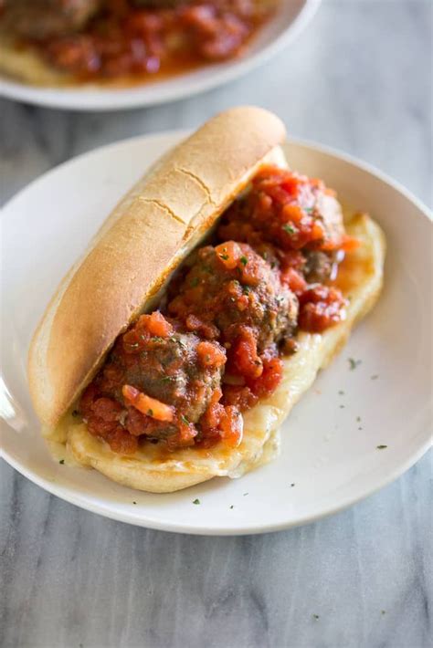 Easy Italian Meatball Subs Are Homemade Meatball Baked And Topped With