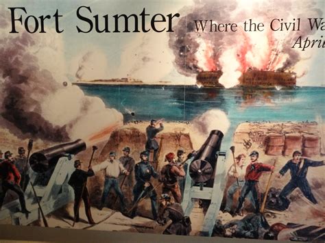 Fort Sumter Museum Painting Of The Start Of The Civil War Flickr