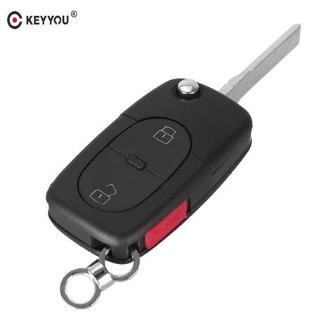 Keyyou 2 1 Panic Folding Flip Remote Key Shell Fit For Audi A3 A4 S4