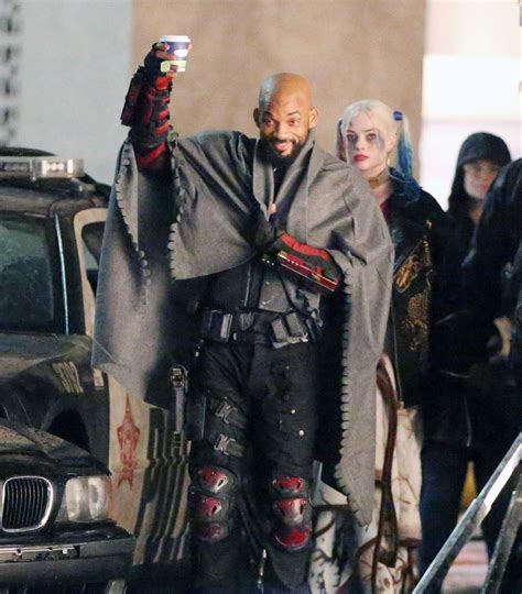 Will Smith And Margot Robbie Look Cosy As They Film
