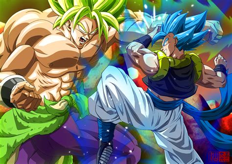 Everything about dragon ball legends! Gogeta SSJ Blue Vs Broly HD Wallpaper | Background Image ...