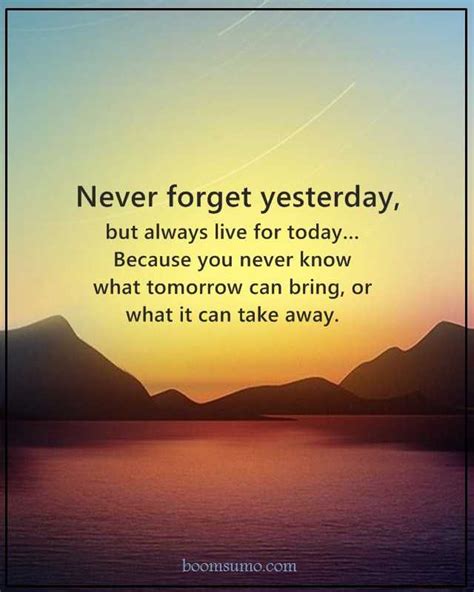 Inspirational Quotes Motivation Never Forget Yesterday
