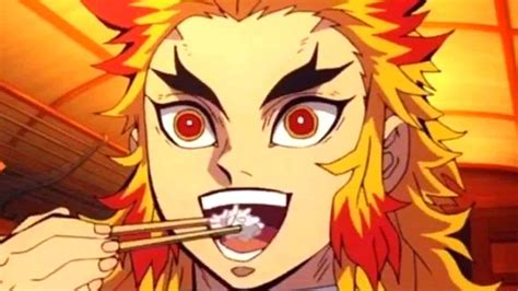 Download Rengoku Eating Rice Demon Slayer Pfp Wallpaper