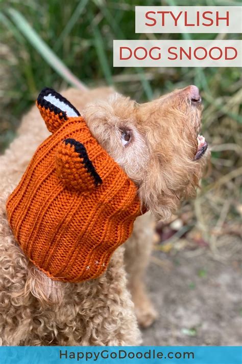 Move Over Dog Hats Make Way For The Dog Snood Happy Go Doodle